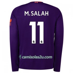 Camisolas de Futebol Liverpool M.Salah 11 Equipamento Alternativa 2018/19 Manga Comprida